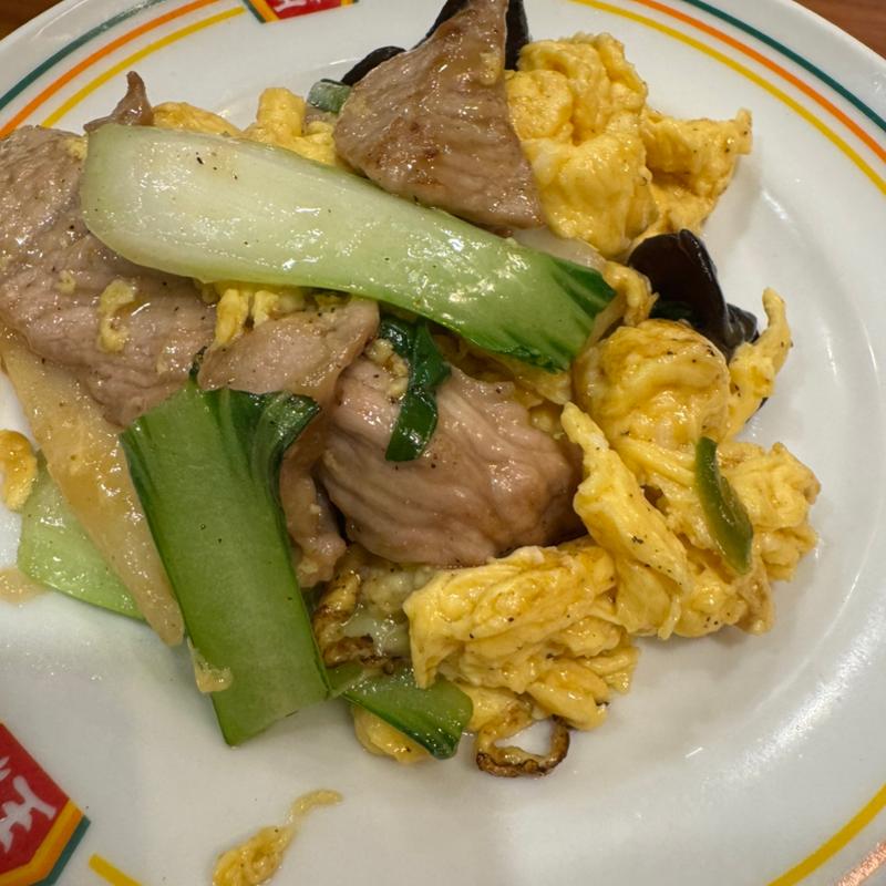 肉と卵の炒り付けジャストサイズ(餃子の王将 三木店)