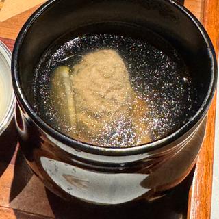 松茸と雁の清汁仕立て(強羅温泉 雪月花別邸 翠雲)