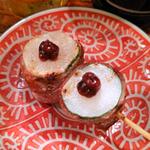 山芋しそ梅だれ巻き(もつ焼きごえん 野毛店)