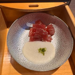 鮪山かけ(強羅温泉 雪月花別邸 翠雲)