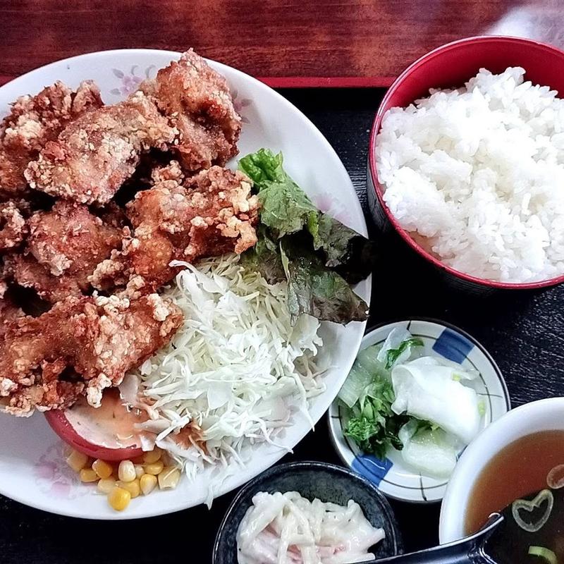 から揚げ定食(福宝)