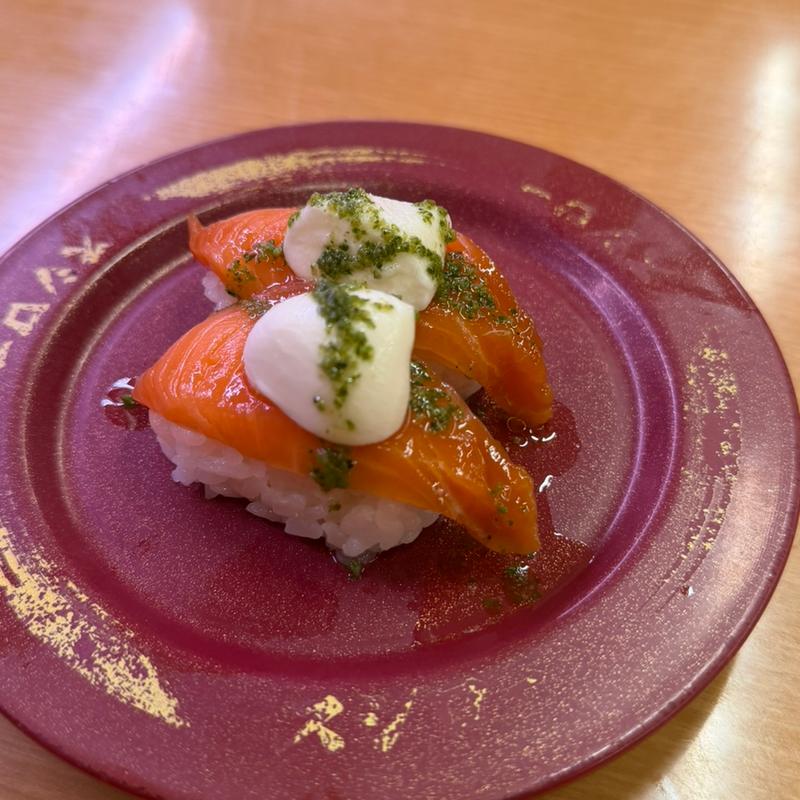 サーモン バジルモッファレラ(スシロー 津島店)