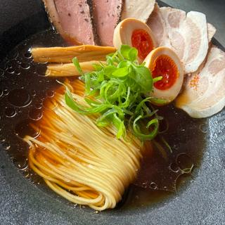 地鶏醤油soba(鶏soba 座銀 高槻店)