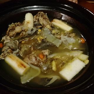 スッポン鍋(滋養料理 山法師（天山館内）)