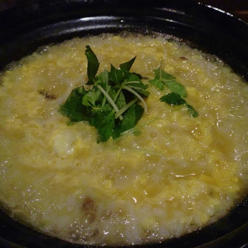 スッポン鍋雑炊(滋養料理 山法師（天山館内）)