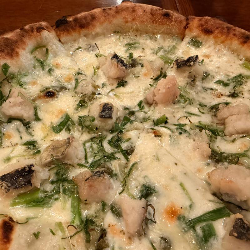 鱧と九条ネギ(PIZZERIA Panacea (ピッツェリア パナケア))