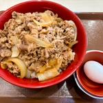 牛丼メガ盛り＋生卵