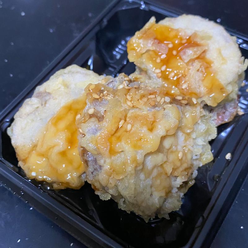 茄子の肉挟み天甘酢あんかけ(イオンショッパーズ福岡店)