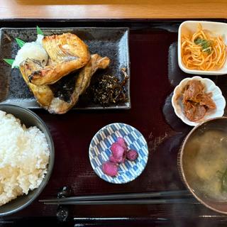 銀鱈カマ焼き定食(北緯43度のお食事処)