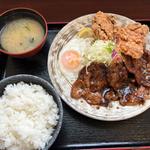 生姜焼きと鳥から