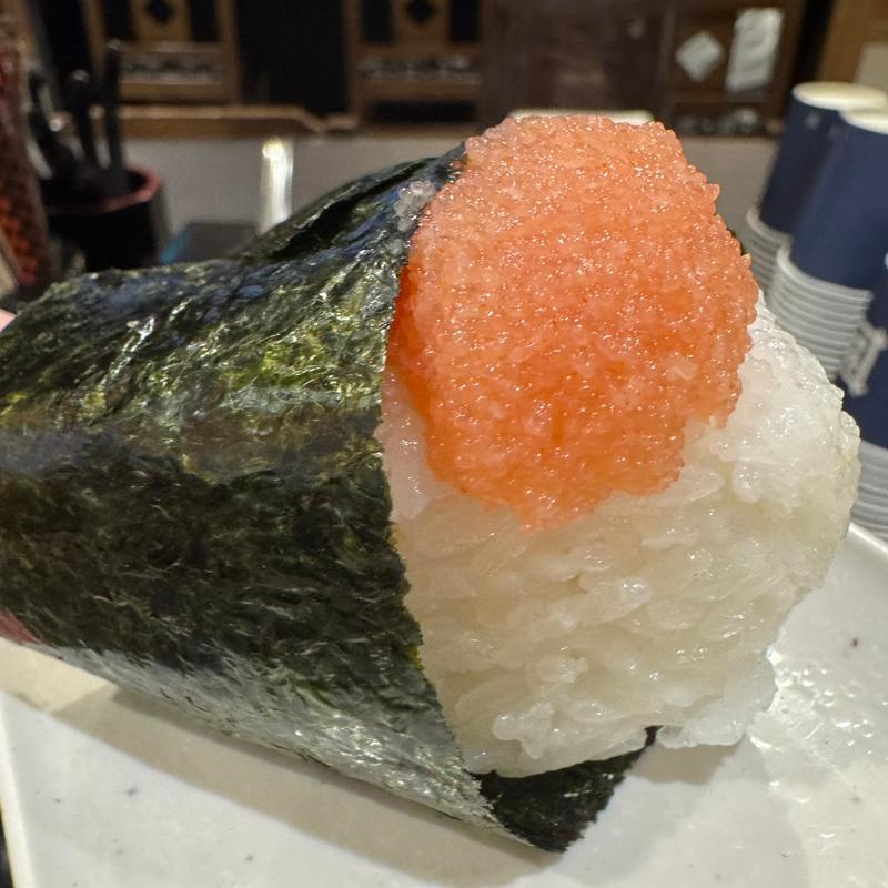 明太子おにぎり(資さんうどん 都城川東店)