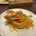 渡り蟹のトマトクリームパスタ(めがね食堂 a la gri)
