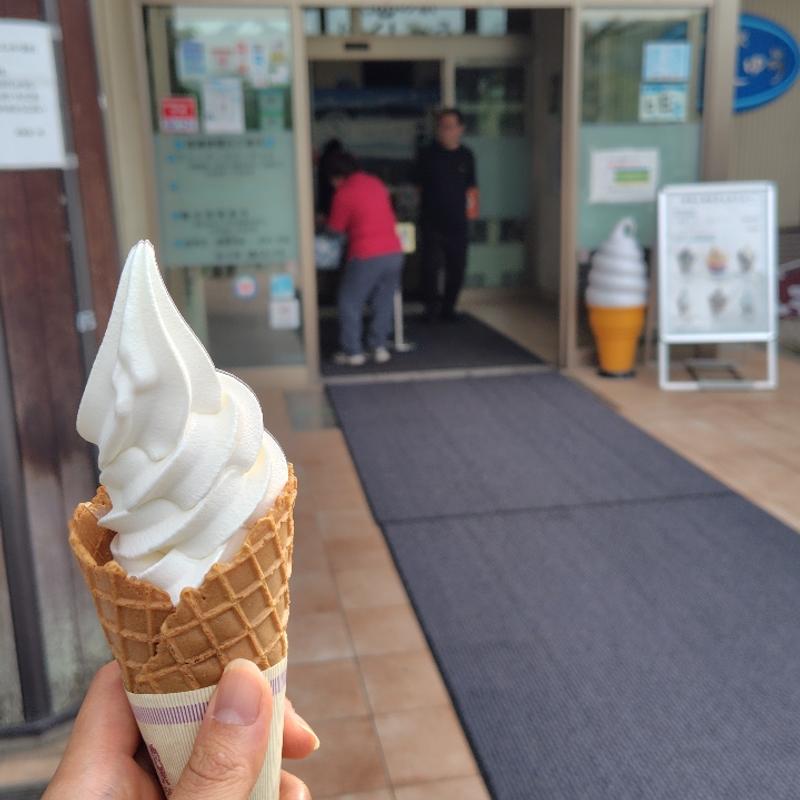 やまじお牛乳ソフト(道の駅 はくしゅう )