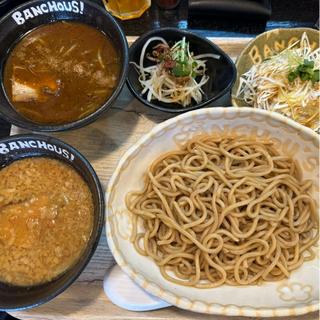 つけ麺スペシャルセット　つけ汁2種　こってり、カレー　(つけめん番長 銀)