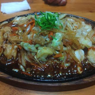 ホルモン炒め(麺専科 げんき(らーめん居酒屋))