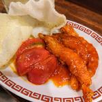 殻ごとエビチリ