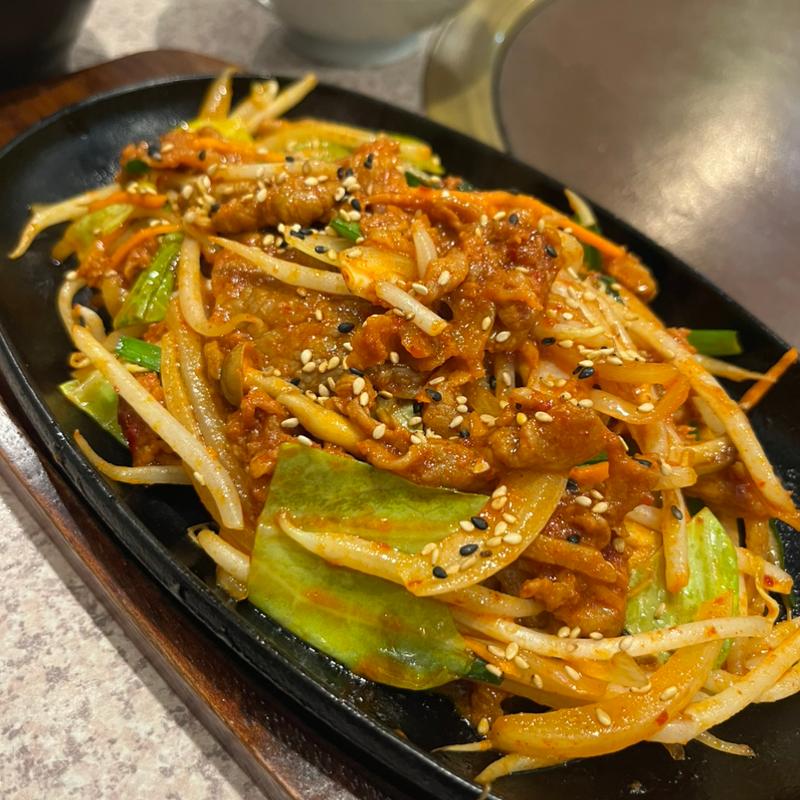 辛味噌プルコギ定食(カンナム 中村橋店)