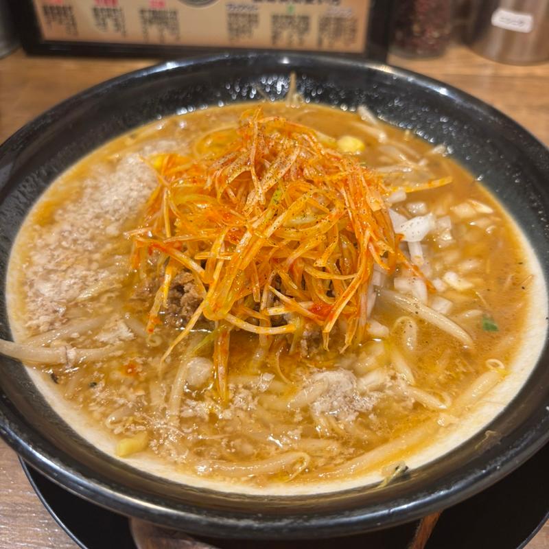赤ネギ味噌ラーメン(味噌ラーメン専門店 日月堂 アトレ川越店)