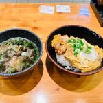 肩ロース玉子とじかつ小盛、肉吸い