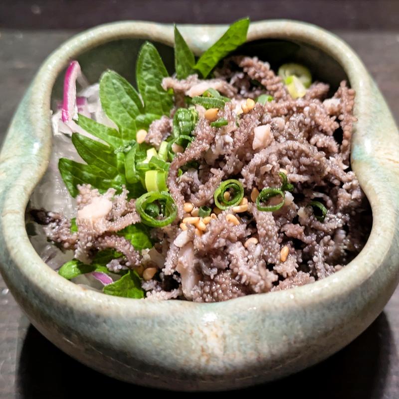 国産和牛センマイ刺(九州料理二代目もつ鍋わたり 立川店)