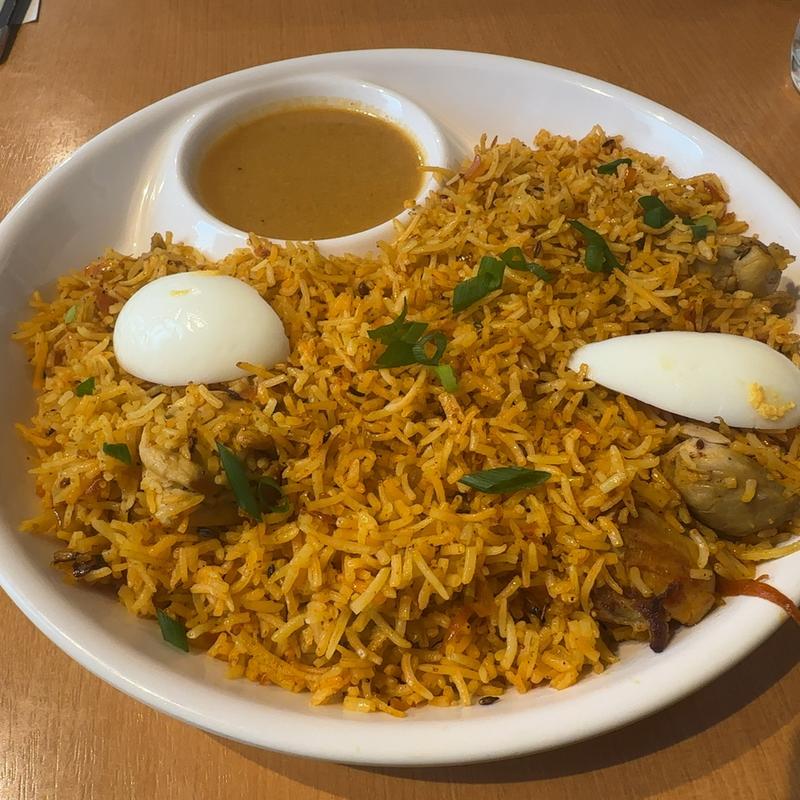 チキンビリヤニ　バスマティライス(ナマステ八丁堀店)