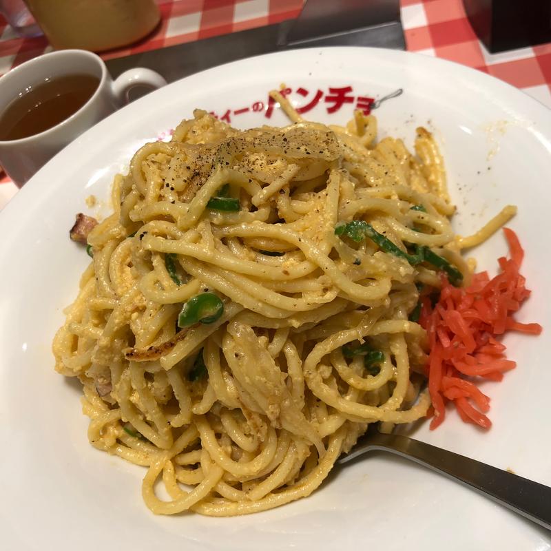 白ナポ(メガ)(スパゲッティーのパンチョ ヨドバシ横浜店)