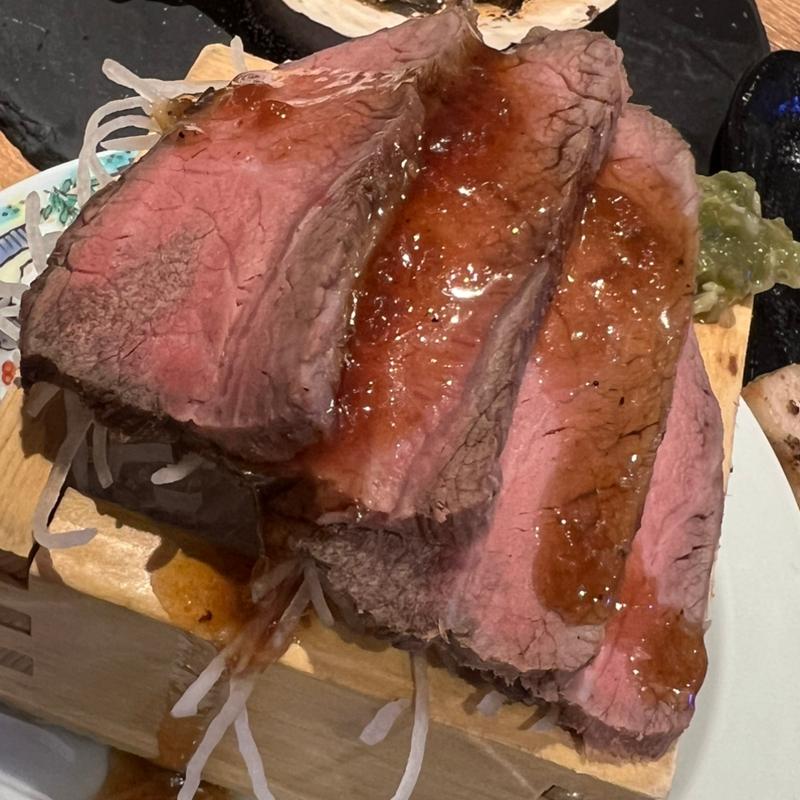 十勝しほろ牛ローストビーフ(地産地消 十勝帯広 大衆食堂とかち晴ル)