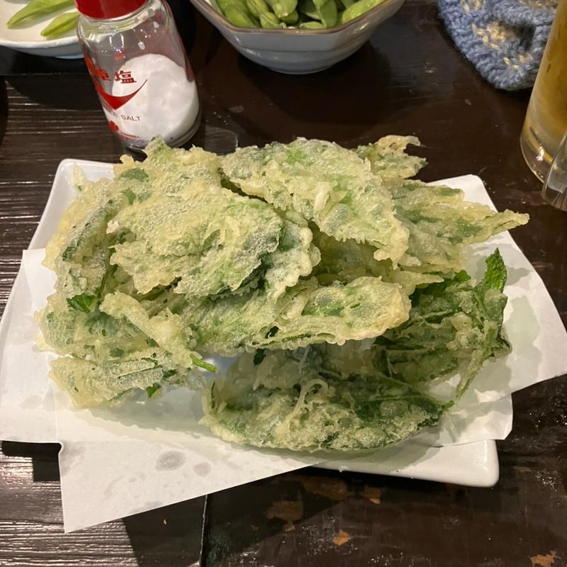 明日葉の天ぷら（ハーフ）(源八船頭 新小岩店)