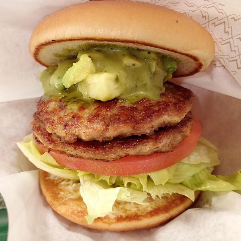 ダブルアボガドバーガー(モスバーガー梅ヶ丘駅前店)