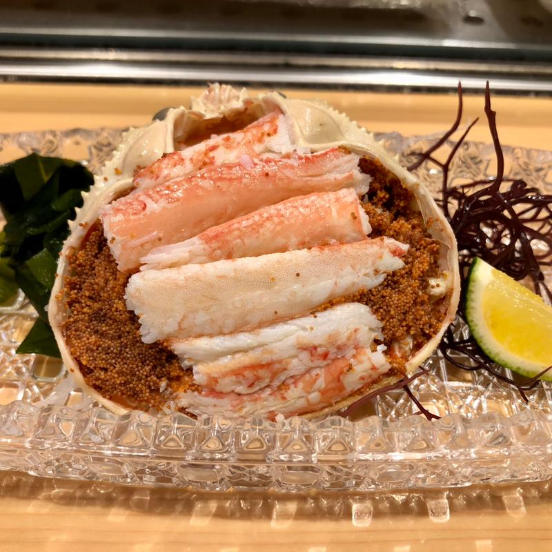蟹のお造り(すし好 恵比寿店)