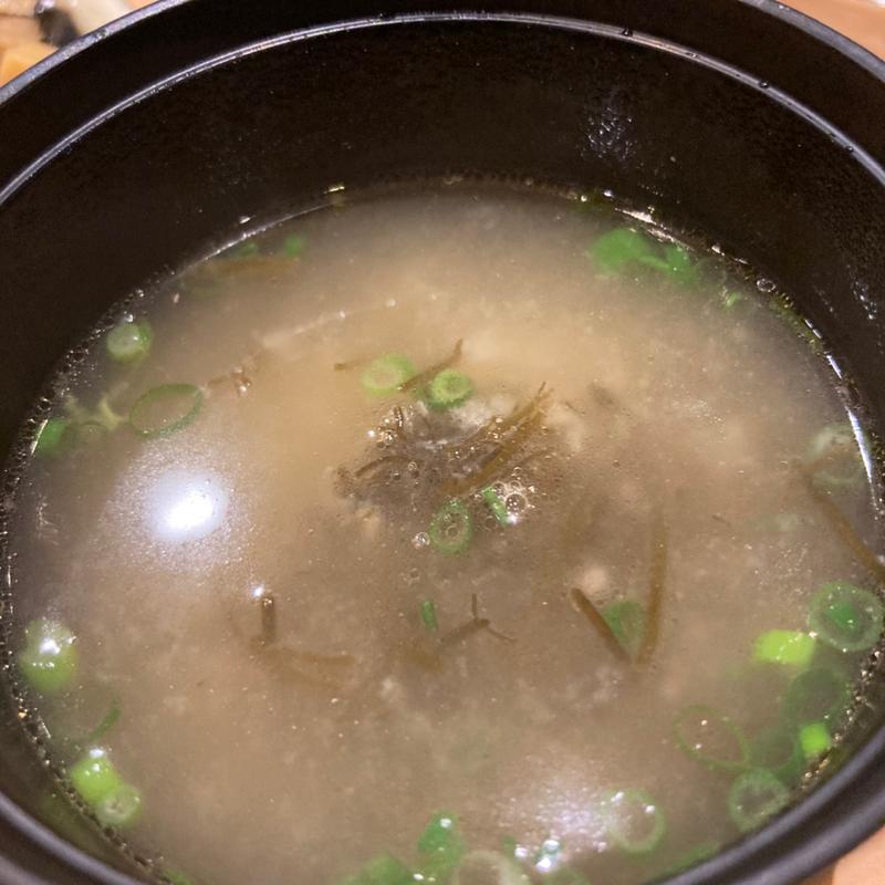 味噌汁(日本酒 鮨 ばんど 戸越銀座)