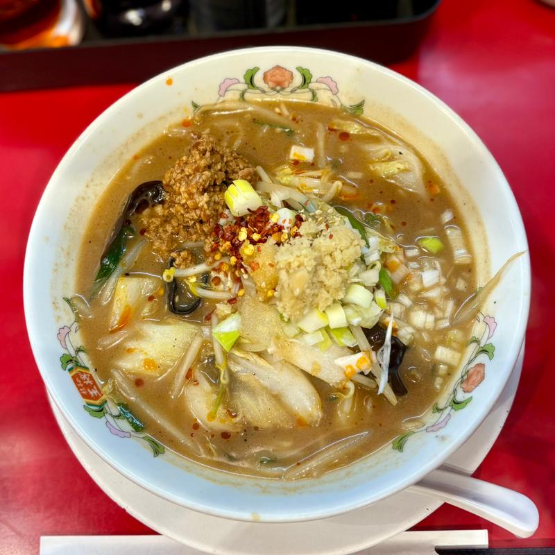 辣菜麺(餃子の王将 狸小路5丁目店)
