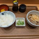 朝定食 生たまご冷ぶっかけ(半)
