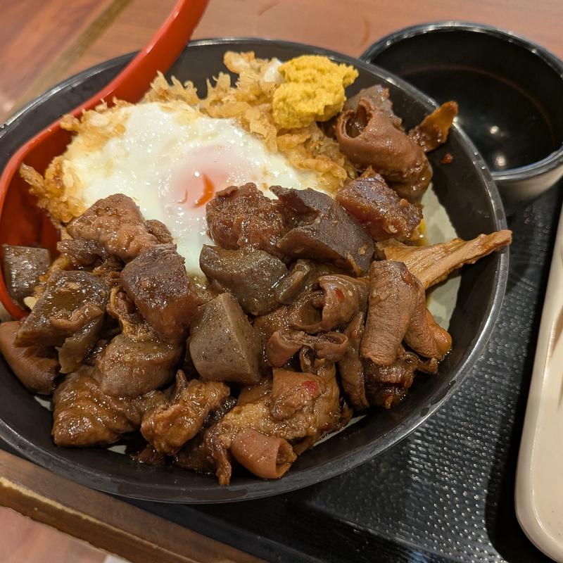 八丁味噌どて煮玉子天ぶっかけ(丸亀製麺名駅サンロード)