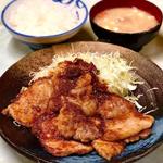 リブロース生姜焼き定食