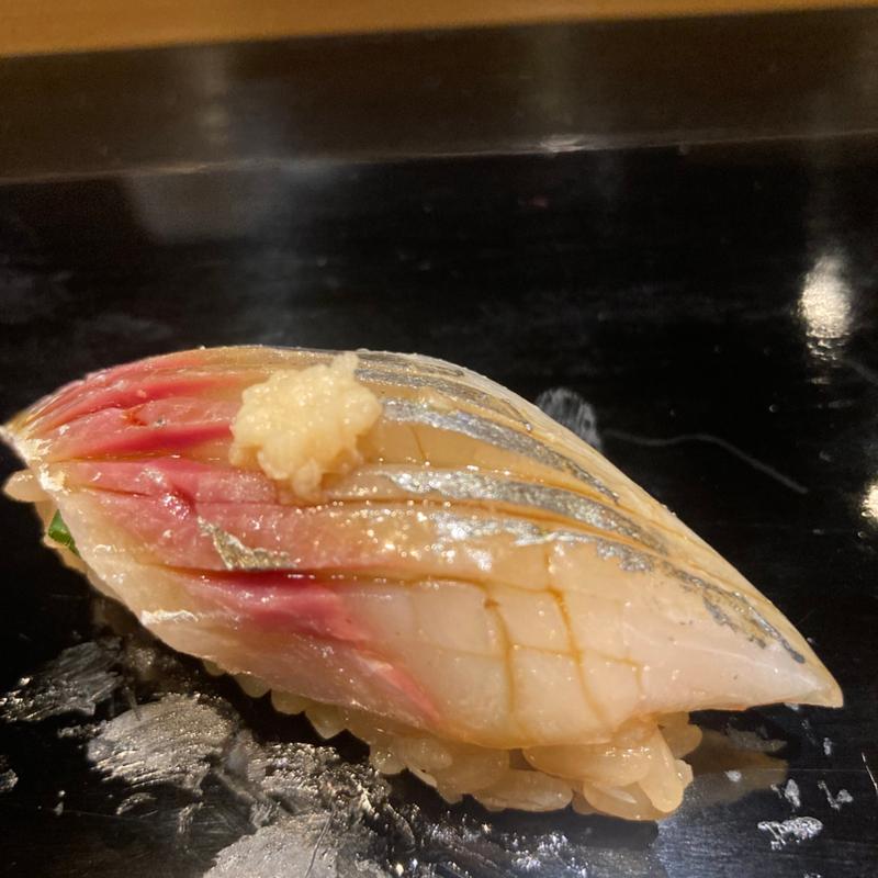 アジ(日本酒 鮨 ばんど 戸越銀座)