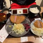 牛カツメンチカツセット