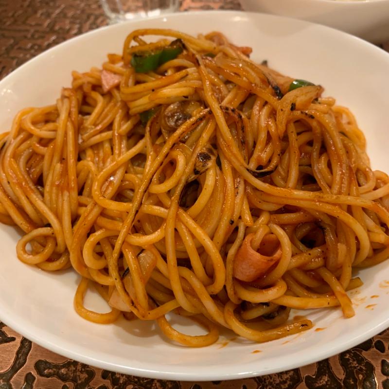 ナポリタンセット(喫茶ボタン)