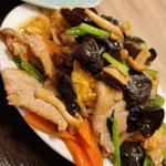 豚肉とキクラゲの玉子炒め定食