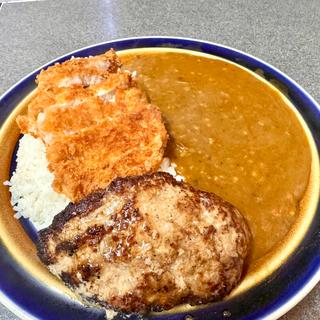 カツカレーにハンバーグ(四季)