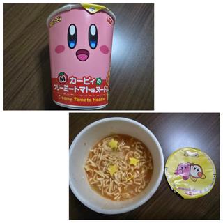 サッポロ一番 星のカービィクリーミートマト味ヌードル(ファミリーマート 船橋本中山店)