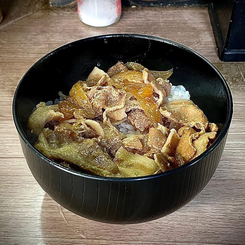 肉丼セット 春菊天(あり賀せいろう )