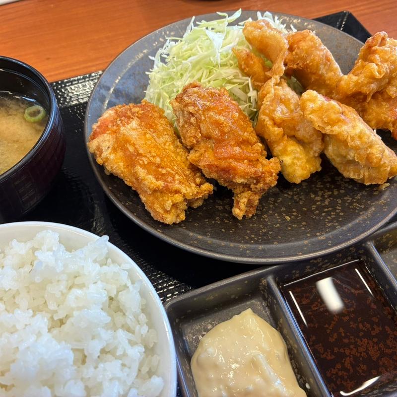 とり天合盛り定食(からやま 大東赤井店)