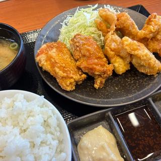 とり天合盛り定食(からやま 大東赤井店)