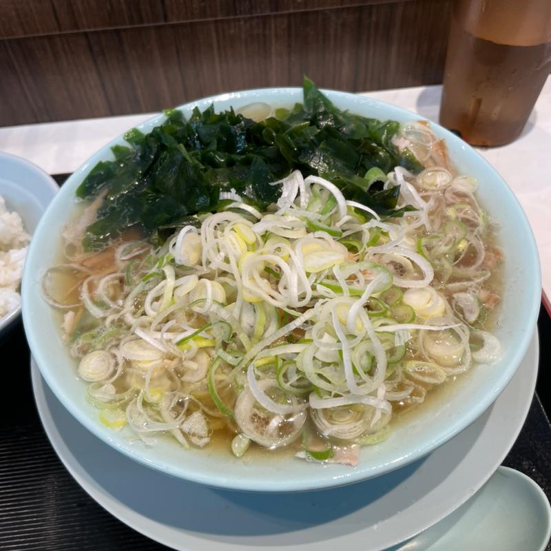 ネギ中華そば+わかめ(ニューともちんラーメン 川崎駅前店)