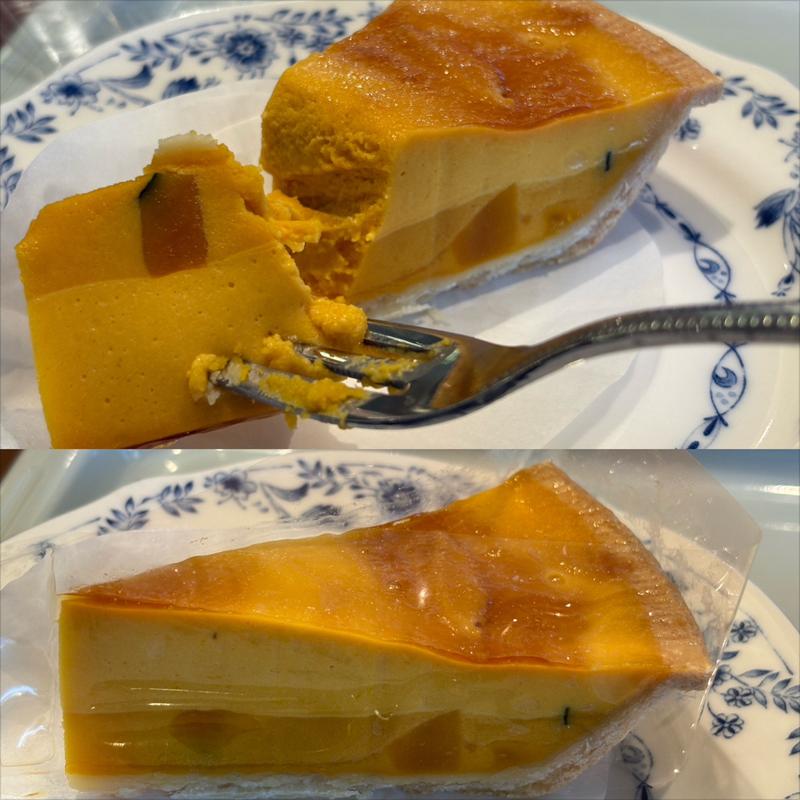 カボチャのタルト・コーヒー (L) とのセット(ドトールコーヒーショップ 東戸塚店)