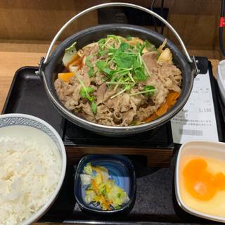 牛すき鍋膳 肉2倍盛(吉野家 池袋北口店)