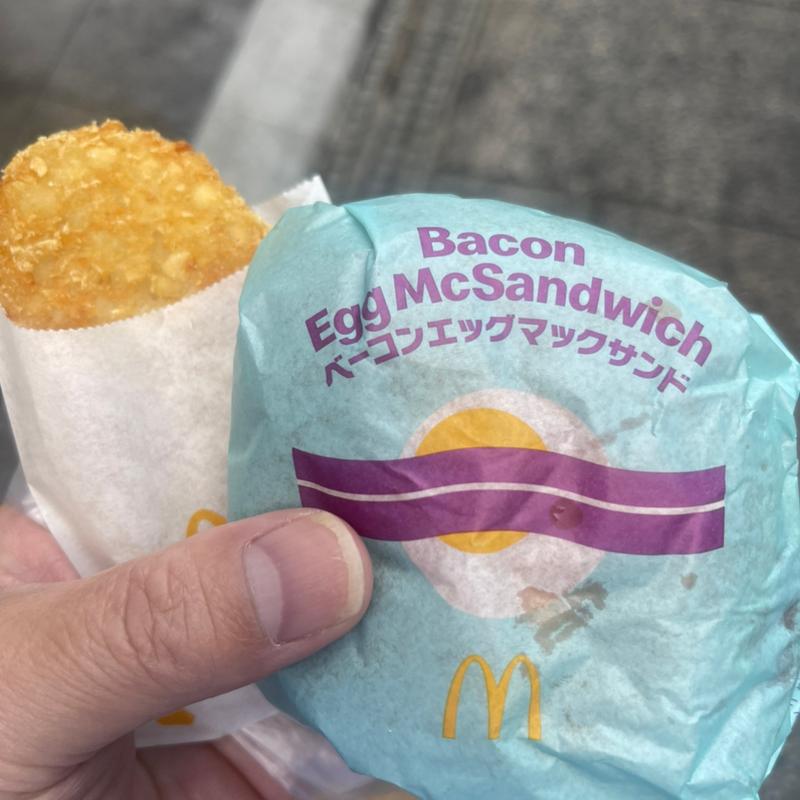 ベーコンエッグマックサンド(マクドナルド 大宮アルシェ店)