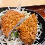 ワサマヨハンバーグとヒレカツセット(武州うどんあかね&みどりダイニング)