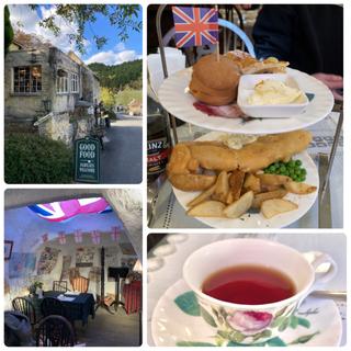 フィッシュ&チップスのハイティーセット(ポントオーク （ＰＯＮＴ-ＯＡＫ）)